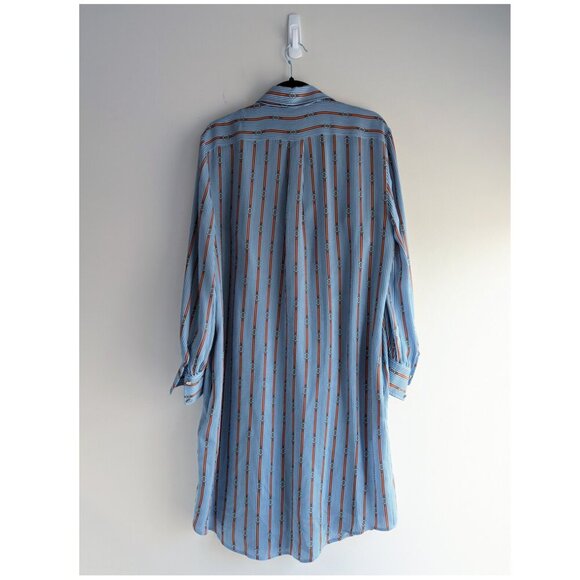 Brooks Brothers Georgette Silk Shirt Dress *missing belt - Picture 5 of 12
